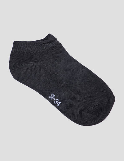 Lot 5 paires socquettes noir garçon