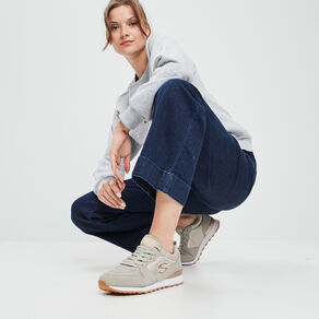 Sweat à col rond Mickey gris clair femme
