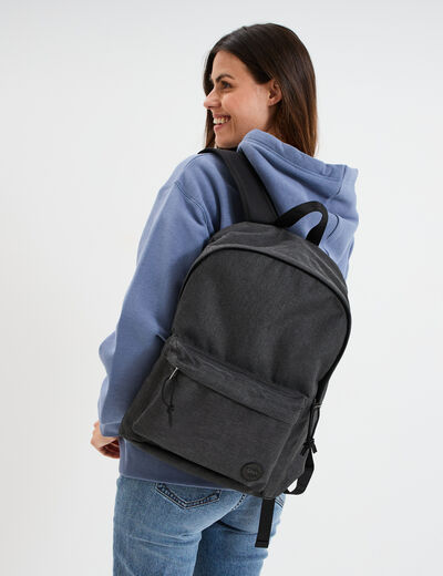 Sac &agrave; dos gris fonc&eacute; femme