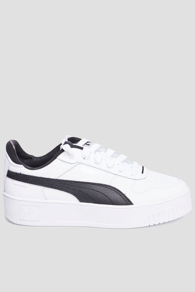 Tennis basses en cuir Puma Carina Street noir femme