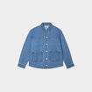 Veste surchemise oversize en jean coton denim stone femme