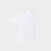 T-shirt col rond manches courtes coton blanc femme