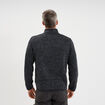 Gilet manches longues col montant gris fonc&eacute; homme