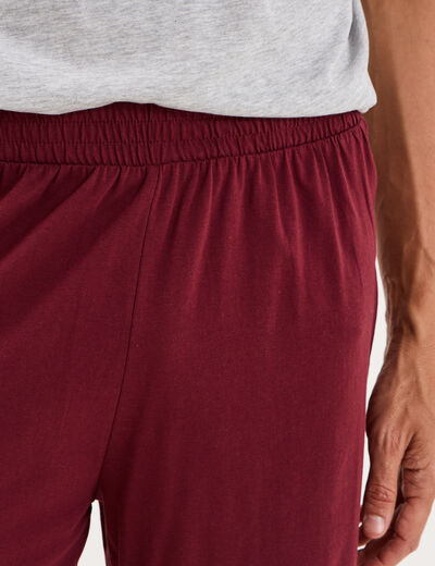 Ensemble pyjama short et t-shirt gris clair homme