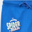 Short de jogging droit coton Spider-Man bleu gar&ccedil;on