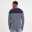 T-shirt manches longues coton bleu marine homme