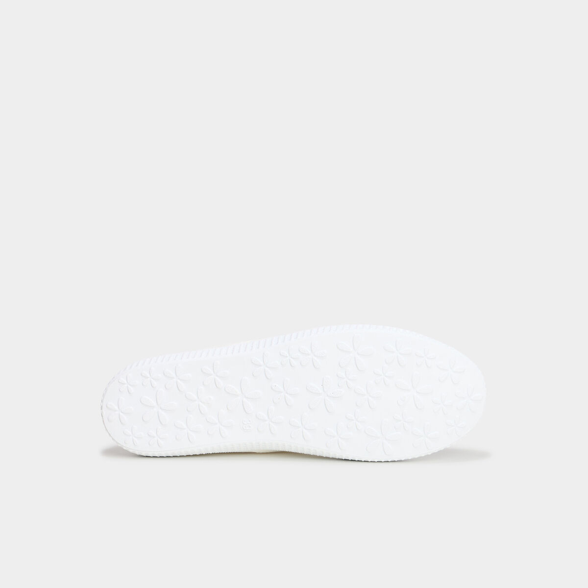 Tennis basses en toile enfilage facile blanc femme