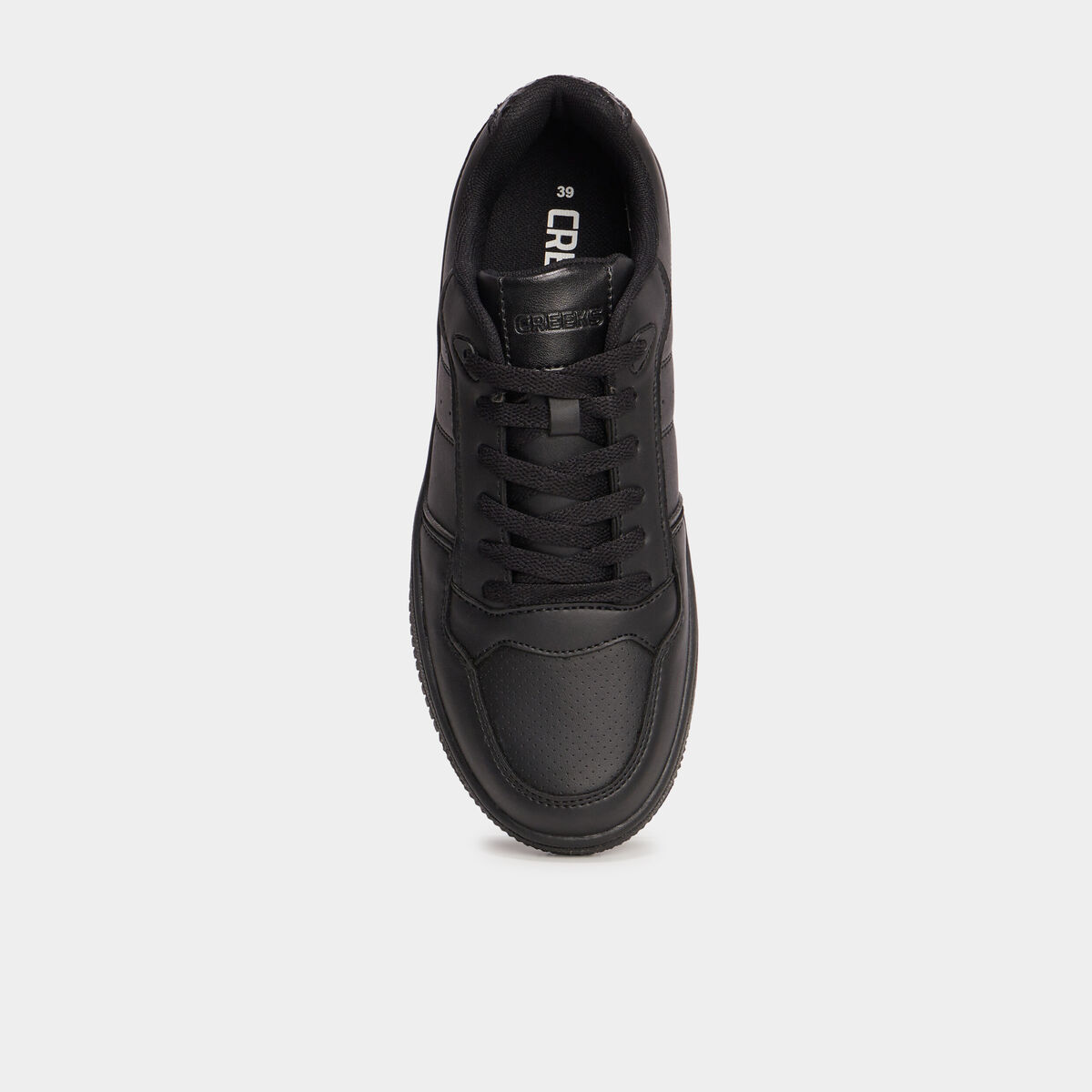 Tennis basses semelle &eacute;paisse Creeks noir femme