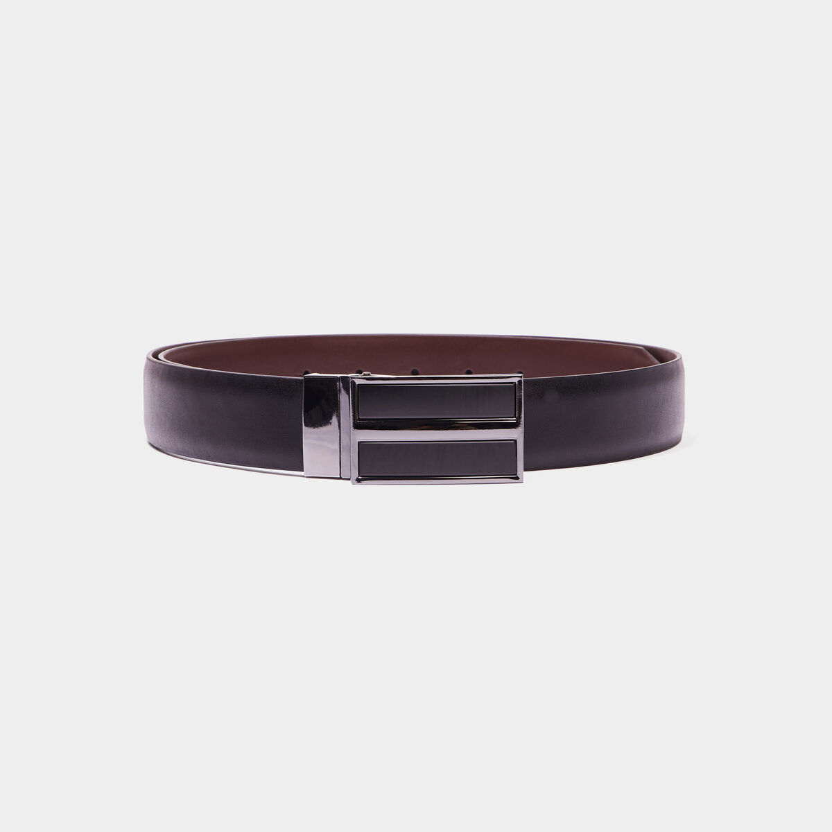 Ceinture r&eacute;versible noir homme