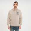 Sweat hoodie molleton 1 poche One Piece gris clair homme