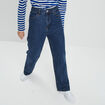 Jeans palazzo taille haute denim stone femme