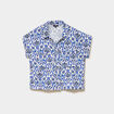 Chemise manches courtes 2 poches ecru femme