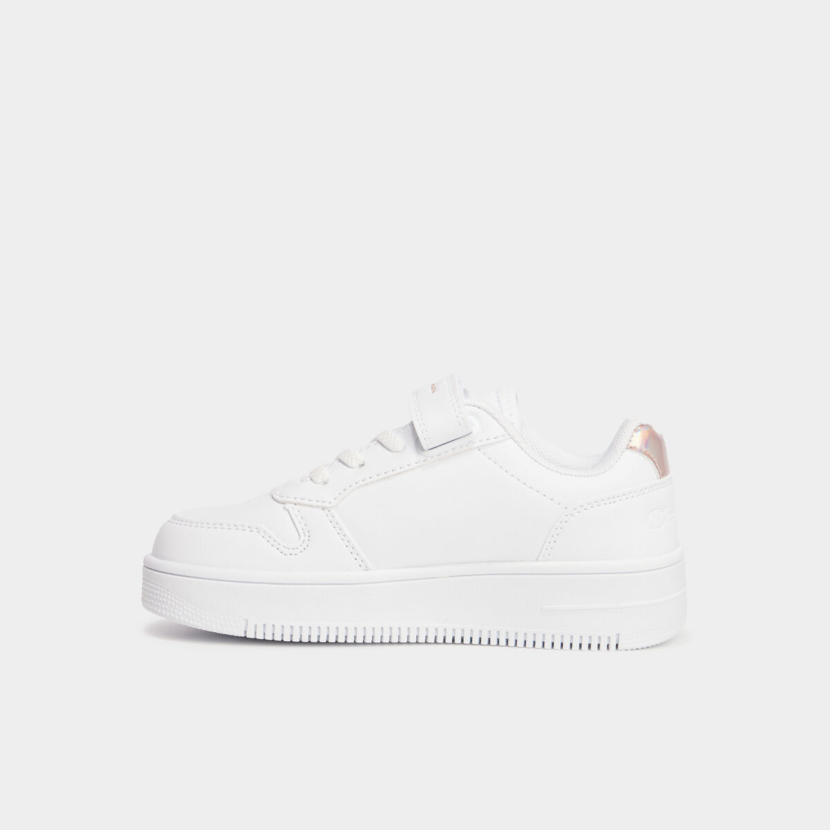Tennis basses Champion Glitter blanc fille