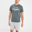 Ensemble pyjama short et t-shirt vert kaki homme