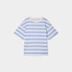 T-shirt col rond manches courtes coton ecru fille