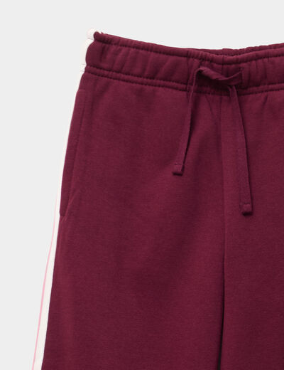 Pantalon de jogging large bordeaux fille
