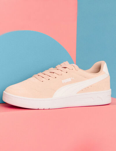 Tennis en cuir Puma Court Lally SD rose femme