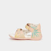 Sandales en cuir Kickers Binsia rose poudrée bébé fille