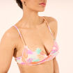 Haut de maillot de bain push up armatur&eacute; orange femme