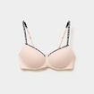 Soutien-gorge triangle padd&eacute; rose clair femme