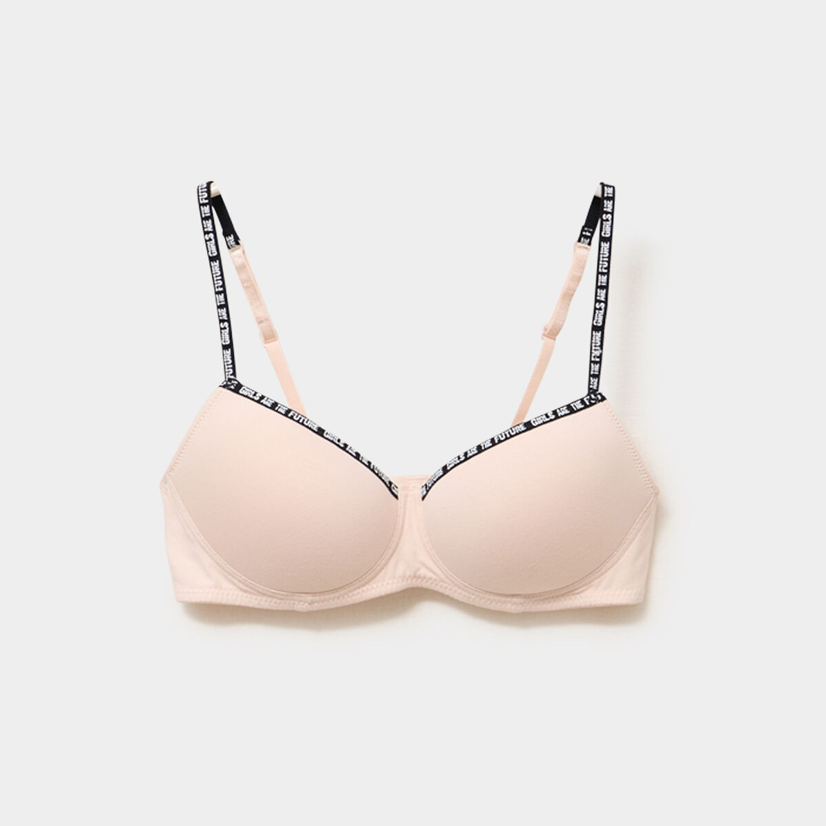 Soutien-gorge triangle padd&eacute; rose clair femme