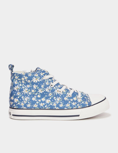 Tennis montantes en toile Creeks bleu fille