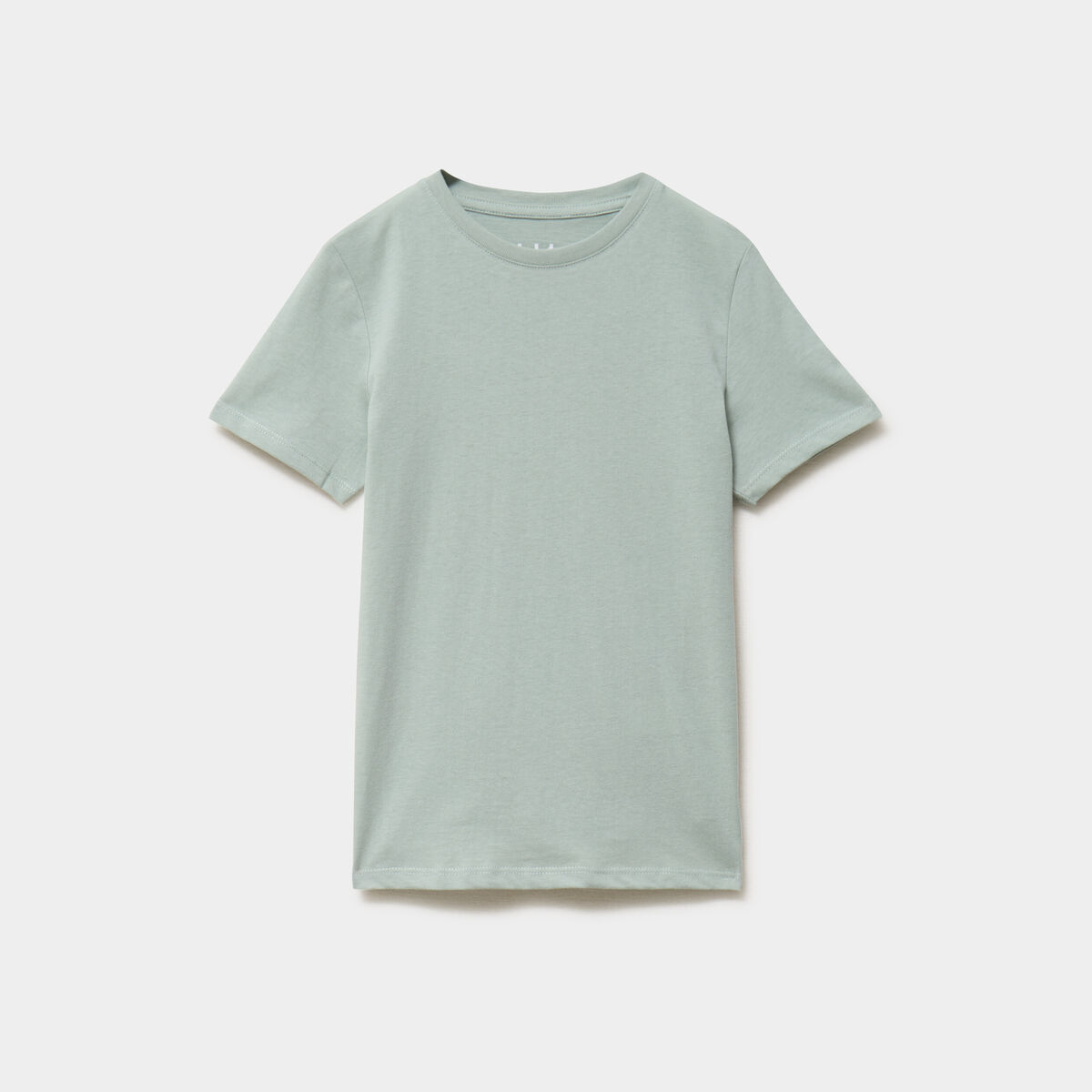 T-shirt en coton manches courtes vert pastel gar&ccedil;on