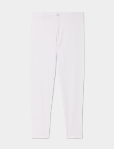 Legging blanc femme grande taille