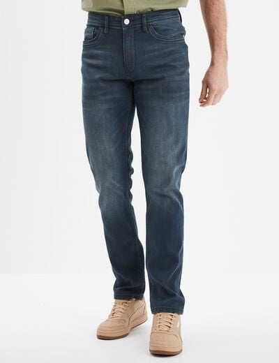 Jeans straight 5 poches Liberto bleu gris homme