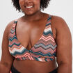 Haut de maillot de bain triangle bleu p&eacute;trole femme grande taille