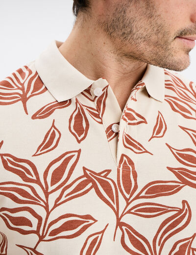 Polo manches courtes Creeks beige homme