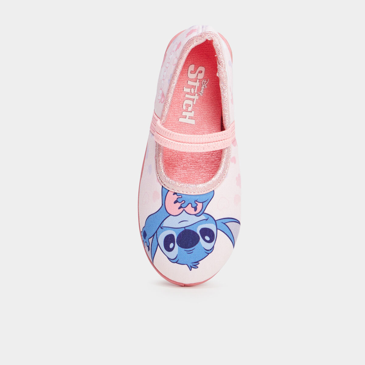 Chaussons ballerines Stitch rose fille