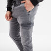 Pantalon skinny stretch 2 poches côtés denim gris fonce homme