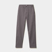 Pantalon chino droit extensible gris fonc&eacute; homme