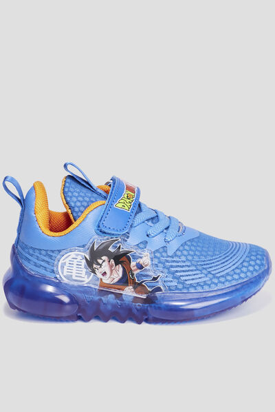 Baskets running à scratchs Dragon Ball Z bleu electrique garçon