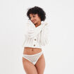 String en dentelle ecru femme