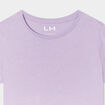 T-shirt manches courtes en coton mauve fille