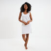 Chemise de nuit sans manches gris clair femme