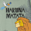 T-shirt manches courtes Le Roi lion vert kaki garçon