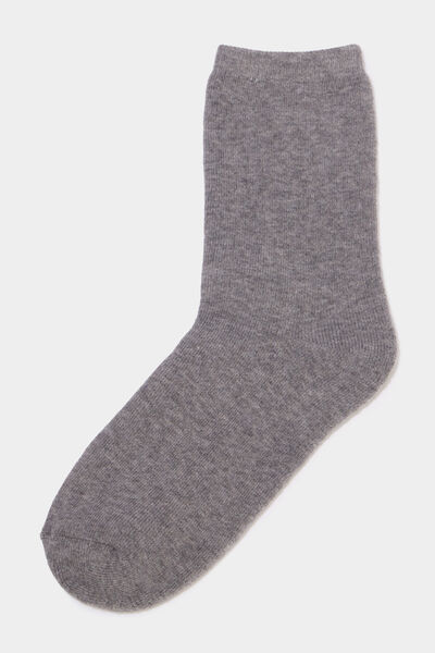 Lot 2 paires chaussettes thermiques gris gar&ccedil;on