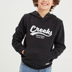 Sweat à capuche hoodie droit Creeks noir garçon