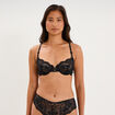 Soutien-gorge embo&icirc;tant dentelle noir femme
