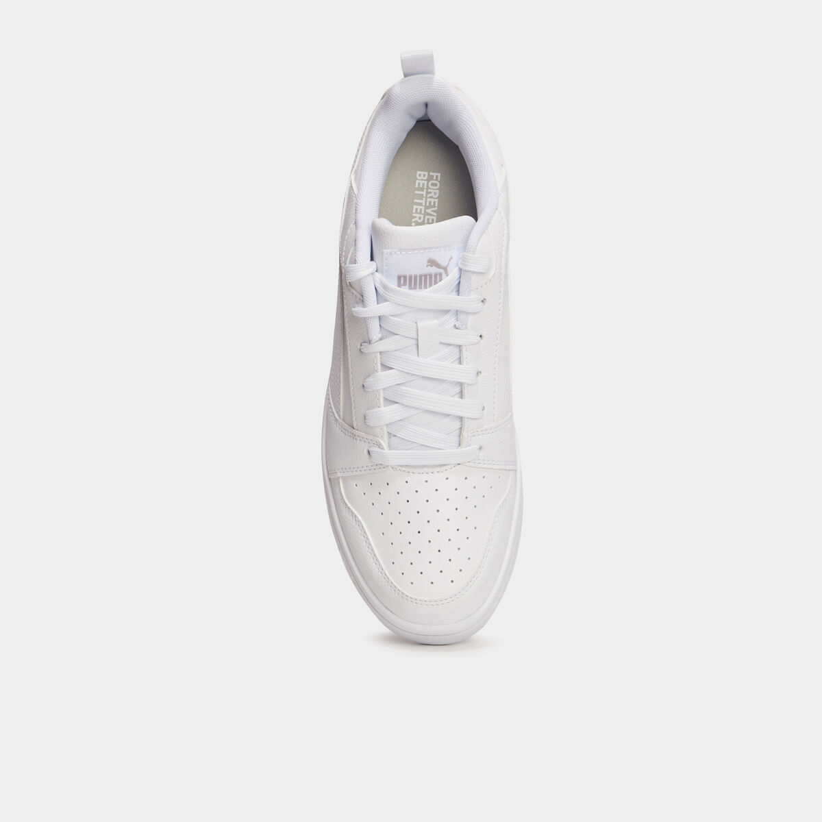 Tennis &agrave; lacets Puma Rebound V6 blanc fille