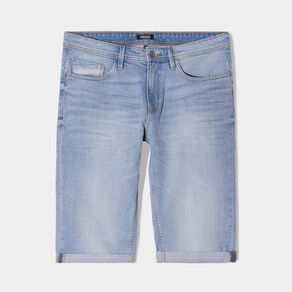bermuda regular en jean denim triple stone homme Bermuda regular en jean denim triple stone homme