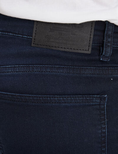 Jean stretch coupe regular denim blue black homme