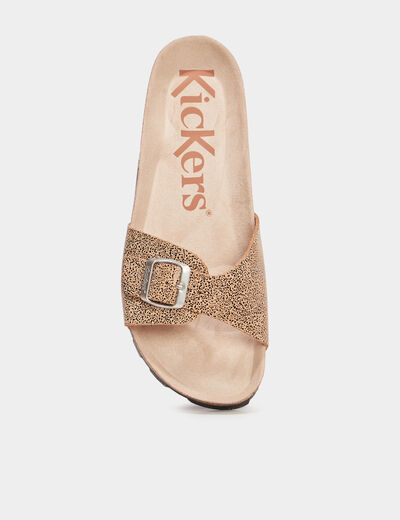 Mules Kickers Kickeyra marron femme