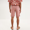 Bermuda en jean straight 5 poches vieux rose homme