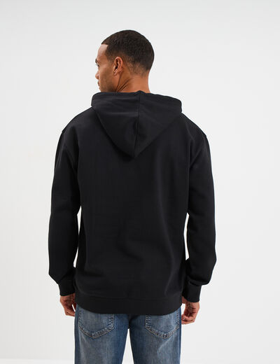 Sweat hoodie 1 poche à capuche NFL noir homme