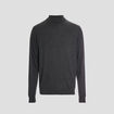 Pull avec col roulé gris foncé homme