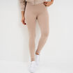 Legging long taille haute sable femme